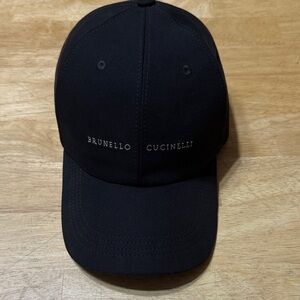 Brunello Cucinelli Black Baseball Cap